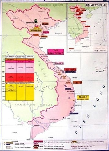 Lược đồ lãnh thổ Đại Việt thế kỷ XV