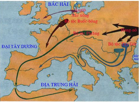 Sự xâm lược của các tộc người Giéc-man vào đế quốc Rô-ma