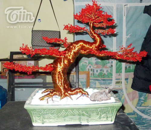 Cây bonsai bằng kim loại Đồng