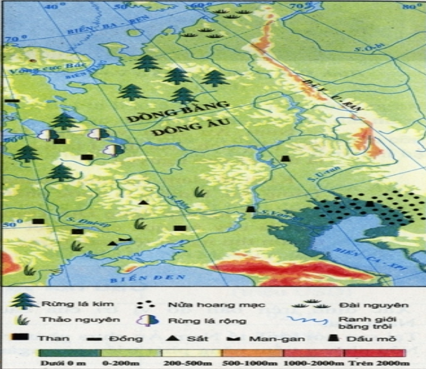 Lược đồ tự nhiên của Đông Âu