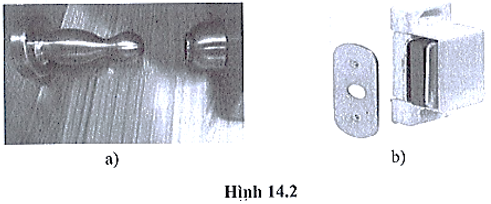 Hình 14.2a là dụng cụ giữ cánh cửa ra vào (ảnh 1)