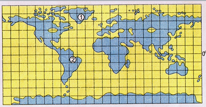 Bản đồ địa cầu sau khi đã nối những chỗ đứt